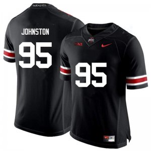 NCAA Ohio State Buckeyes Men's #95 Cameron Johnston Black Nike Football College Jersey UXS7445BV